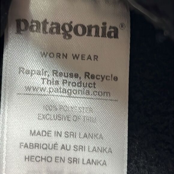 🔥🔥 PATAGONIA Black Designer Full-Zip Fleece Jacket Men Size LARGE - EXCELLENT - Picture 11 of 11